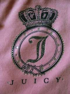 Juicy Couture Women Sugary Rhinestone Encrusted Crest Crown Velour 