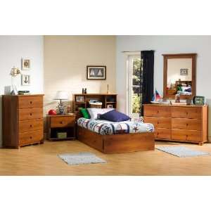    Sand Castle 5 Piece Bedroom Set in Sunny Pine: Home & Kitchen