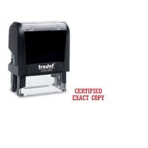   Trodat CERTIFIED EXACT COPY Self Inking Rubber Stamp: Office Products
