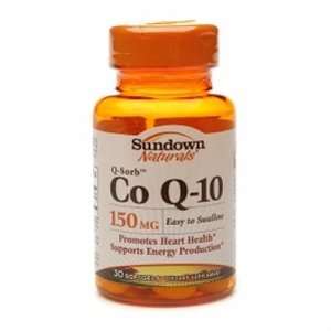  Sundown Naturals  Co Q 10, 150mg, 30 softgels: Health 