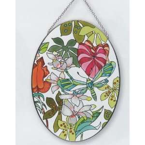  Tropical Flowers   Suncatcher by Joan Baker