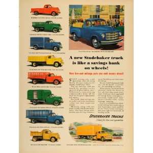 Ad Studebaker Truck Pickup Dump Semi Trailer Stake   Original Print Ad 