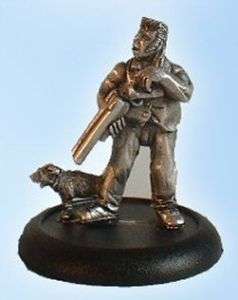 DEAL 1168 Bubba with a Shotgun and Dog 28mm miniature  