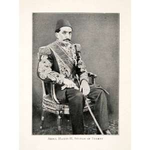 Abdul Hamid II Sultan Turkey Imperial Ottoman Empire Portrait Costume 