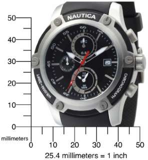 Nautica Chronograph Black Resin Mens Watch N16558G NEW Inter 