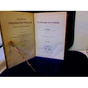   . (Internat. Bibliothek f. Pädagogik; Band V). Th. Ribot Books