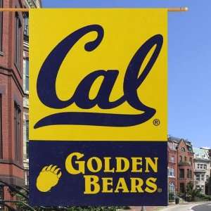   Cal Bears 28 x 40 Gold Navy Blue Vertical Banner Flag: Sports