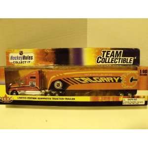  NHL Calgary Flames 1:80 Scale Die cast Tractor Trailer 