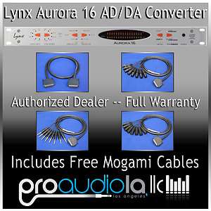   MOGAMI DB25 CABLES & NEW LYNX AURORA 16 AD/DA CONVERTER FULL WARRANTY