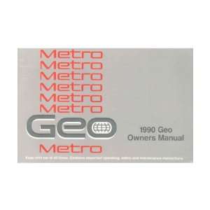  1990 GEO METRO Owners Manual User Guide Automotive
