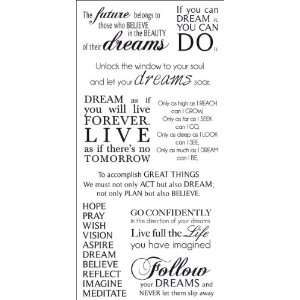  Kaisercraft Dreams Rub On Quotes Arts, Crafts & Sewing
