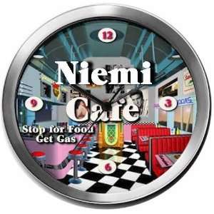  NIEMI 14 Inch Cafe Metal Clock Quartz Movement: Kitchen 