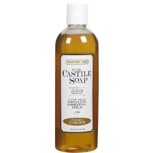 Shadow Lake Castile Soap Liquid Fresh Ginger 16 oz:  