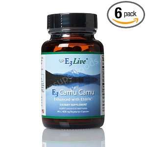  E3 Camu Camu   60 Capsules   (6 PACK): Health & Personal 