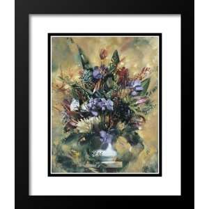   Framed and Double Matted Art 31x37 Hawaiian Flowers Home & Kitchen