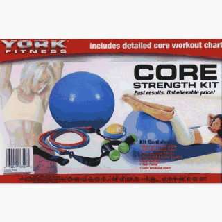   York Core Strength Kit With 26 Exercise Ball Sports & Outdoors