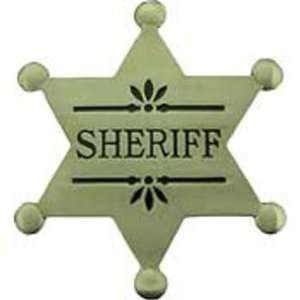  Sherriff Badge Pin 2 1/2 Arts, Crafts & Sewing