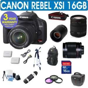  Canon Rebel XSi + Sigma 18 200 Lens + 500mm Mirror Lens 
