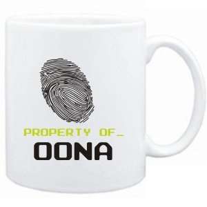  Mug White  Property of _ Oona   Fingerprint  Female 