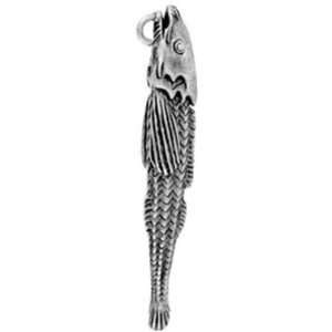  Safe Pewter Coy Fish Charm Jewelry