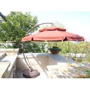  10ft Cantilever Umbrella   Henna red Sunbrella acrylic 