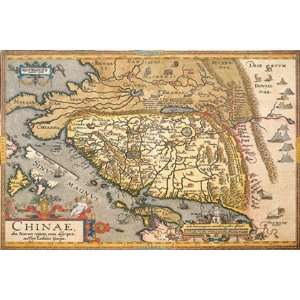    Map of Far East China by Abraham Ortelius 18x12: Home & Kitchen