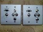 PanelCrafters A/V Dbl Gang Wall Plate HD15 Screw Termn