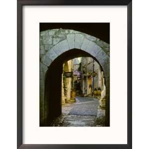  Street Corner and Archway, St. Paul de Vence, France 