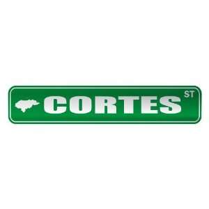   CORTES ST  STREET SIGN CITY HONDURAS