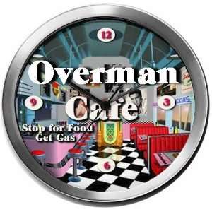  OVERMAN 14 Inch Cafe Metal Clock Quartz Movement: Kitchen 