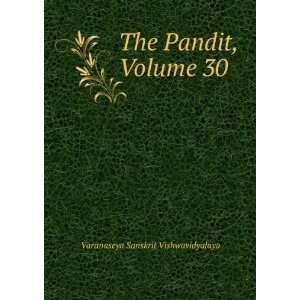    The Pandit, Volume 30: Varanaseya Sanskrit Vishwavidyalaya: Books