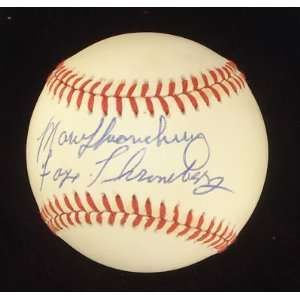 Faye Throneberry Signed Baseball   Marv & Al ~psa Coa   Autographed 