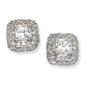  Sterling Silver Cubic Zirconia Earrings: Puresplash 