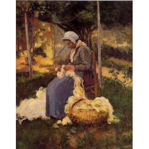  Peasant Woman Carding Wool