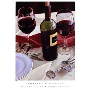   Wine   Red   Poster by Thomas Stiltz (19.5x27.5): Home & Kitchen