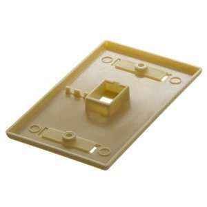  CAT5 Face Plate, 1 Hole   Beige: Electronics