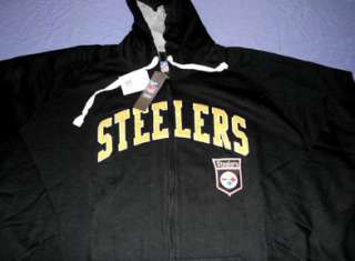 Pittsburgh Steelers Hoodie 4XL Stitched Full Zip NFL Specialty Double 