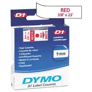  D1 Tape Cartridge for Electronic Label Makers, Red on 