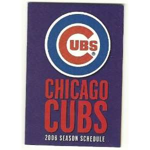  2006 Chicago Cubs Pocket Schedule Sked: Everything Else