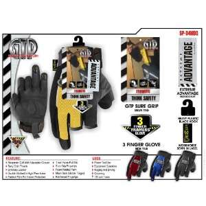  6 NEW large size 9 mens carpenter 2 finger gloves stretch 