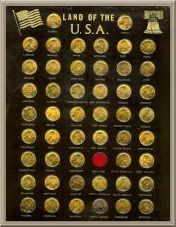 Click here to see more gold plated state pennies
