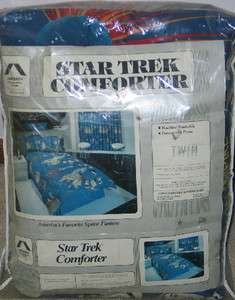 Classic Star Trek Illustrated Full Comforter 1986, MINT  