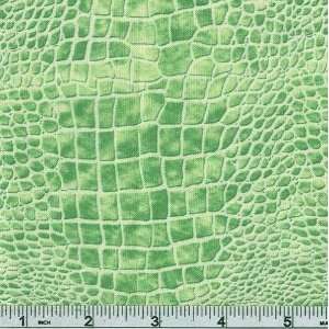  45 Wide Designer Bags Alligator Lime Fabric By The Yard 