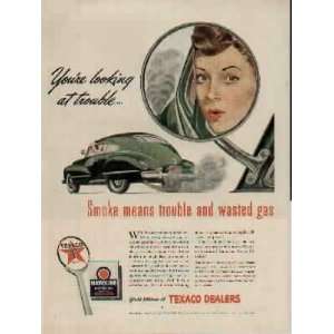   wasted gas  1943 TEXACO / The Texas Company Ad, A5488. 19431018