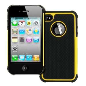 EMPIRE Apple iPhone 4 / 4S Armor Case Cover (Yellow and Black)[EMPIRE 