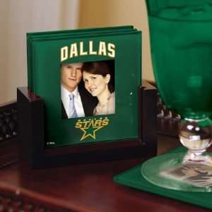  Dallas Stars Art Glass Coaster Set