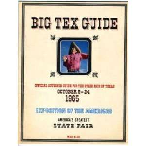   Tex Official Souvenir Guide State Fair of Texas Exposition of Americas