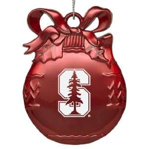  Stanford University   Pewter Christmas Tree Ornament   Red 