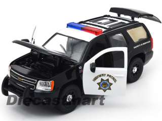 JADA 124 2010 CHEVY TAHOE HIGHWAY PATROL NEW DIECAST POLICE CAR BLACK 