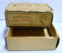 Vintage Pflueger Sproat Fish Hooks Box  